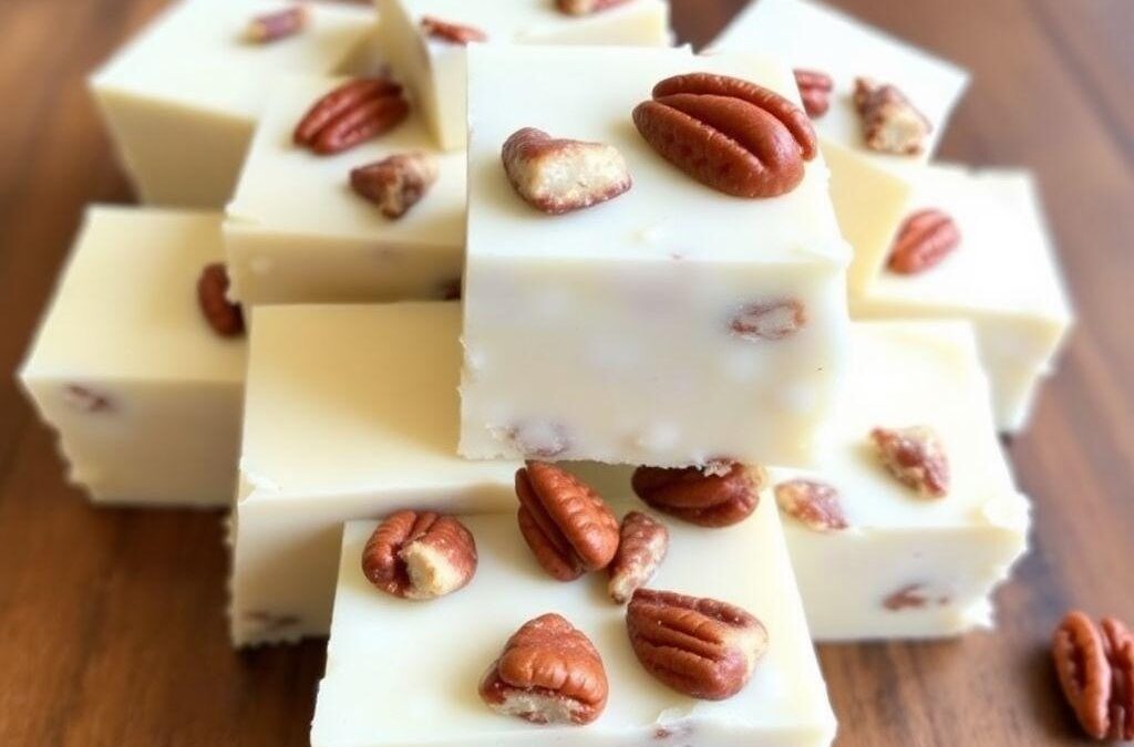 White Chocolate Pecan Fudge